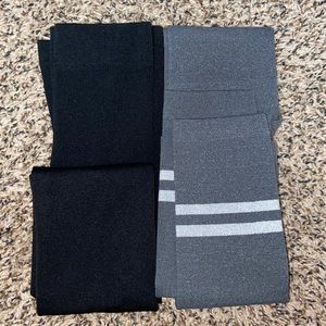 black/grey tights